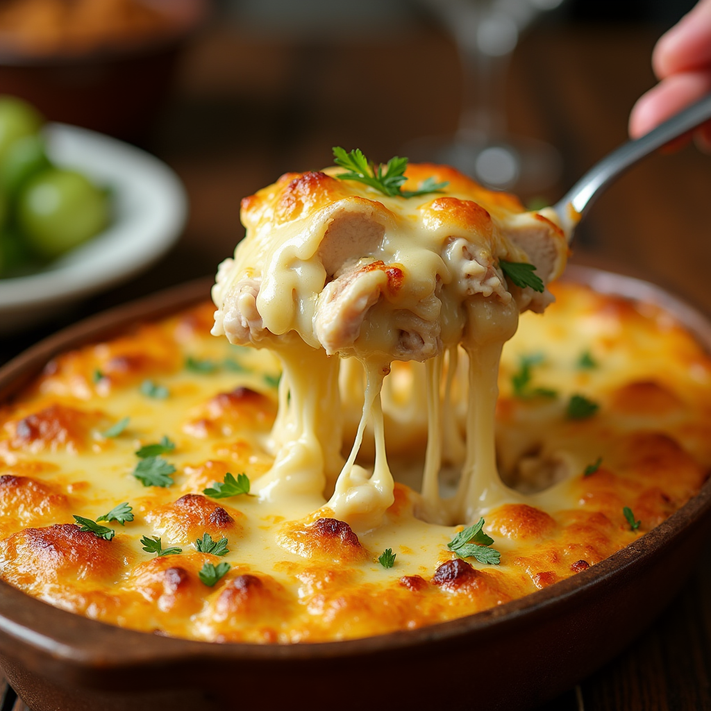 Creamy Chicken and Cheese Casserole