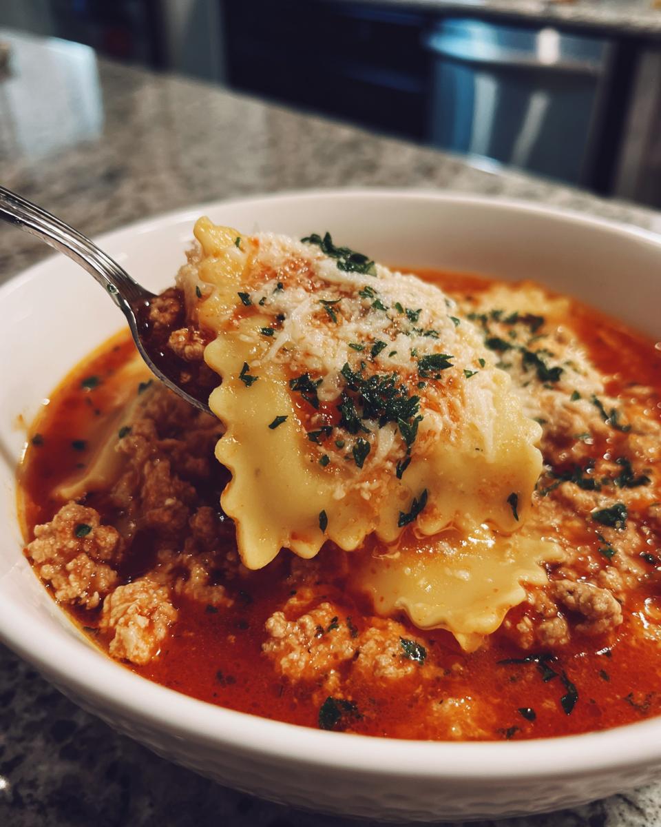 Lasagna soup - detail 1