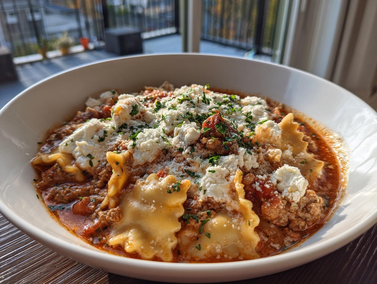 Astonishing Lasagna Soup Recipe in Just 60 Minutes