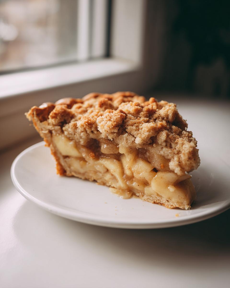 apple crumble pie - detail 2