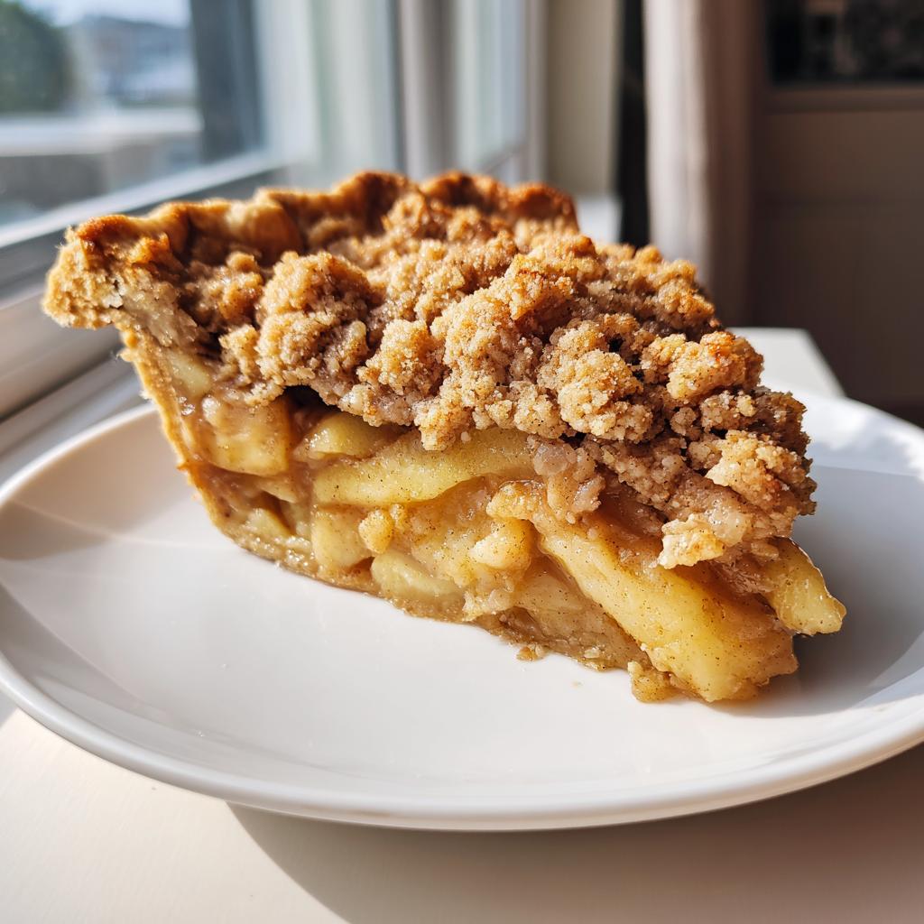 apple crumble pie - detail 3