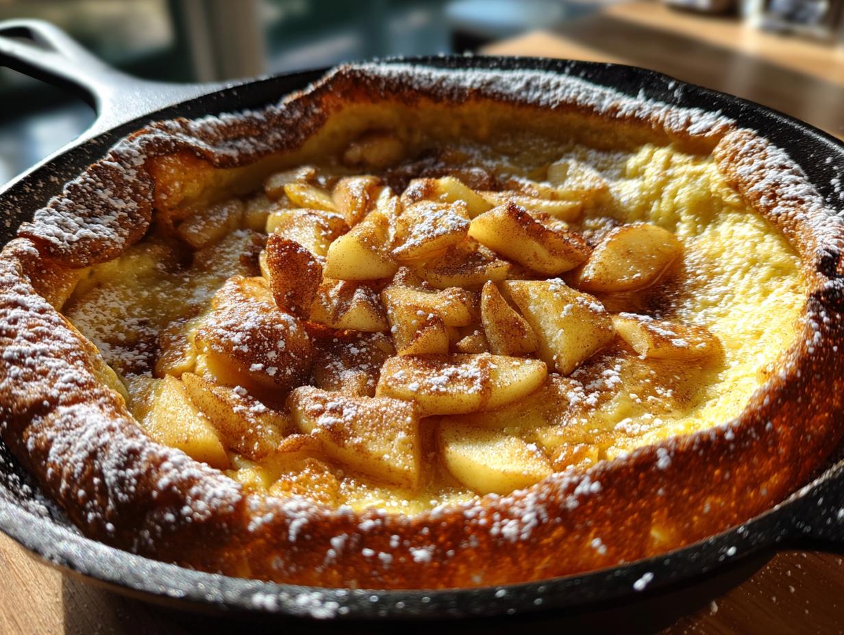 Apple Dutch Baby: Banish Unwanted Sadness in 25 Mins