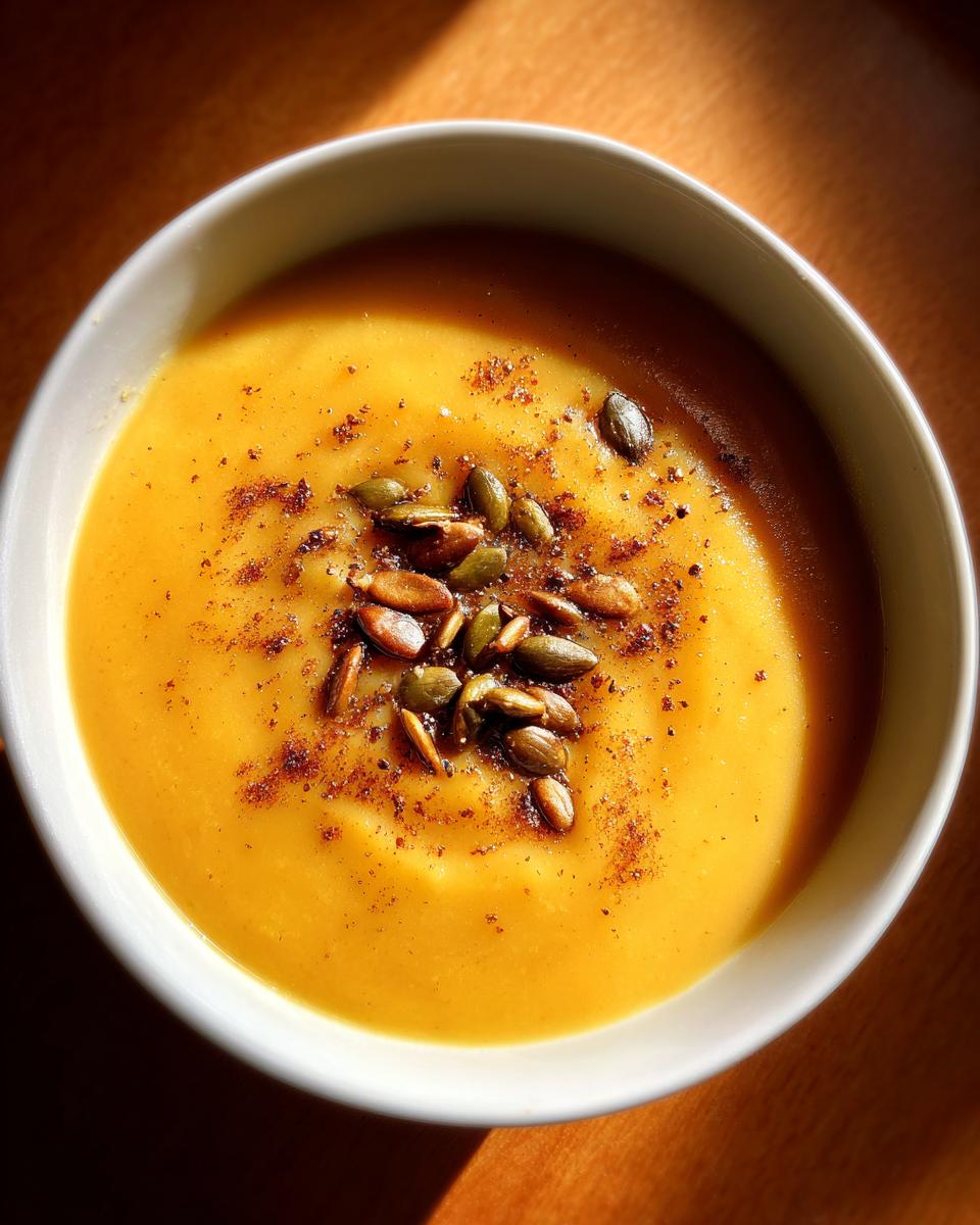 butternut squash and apple soup - detail 1