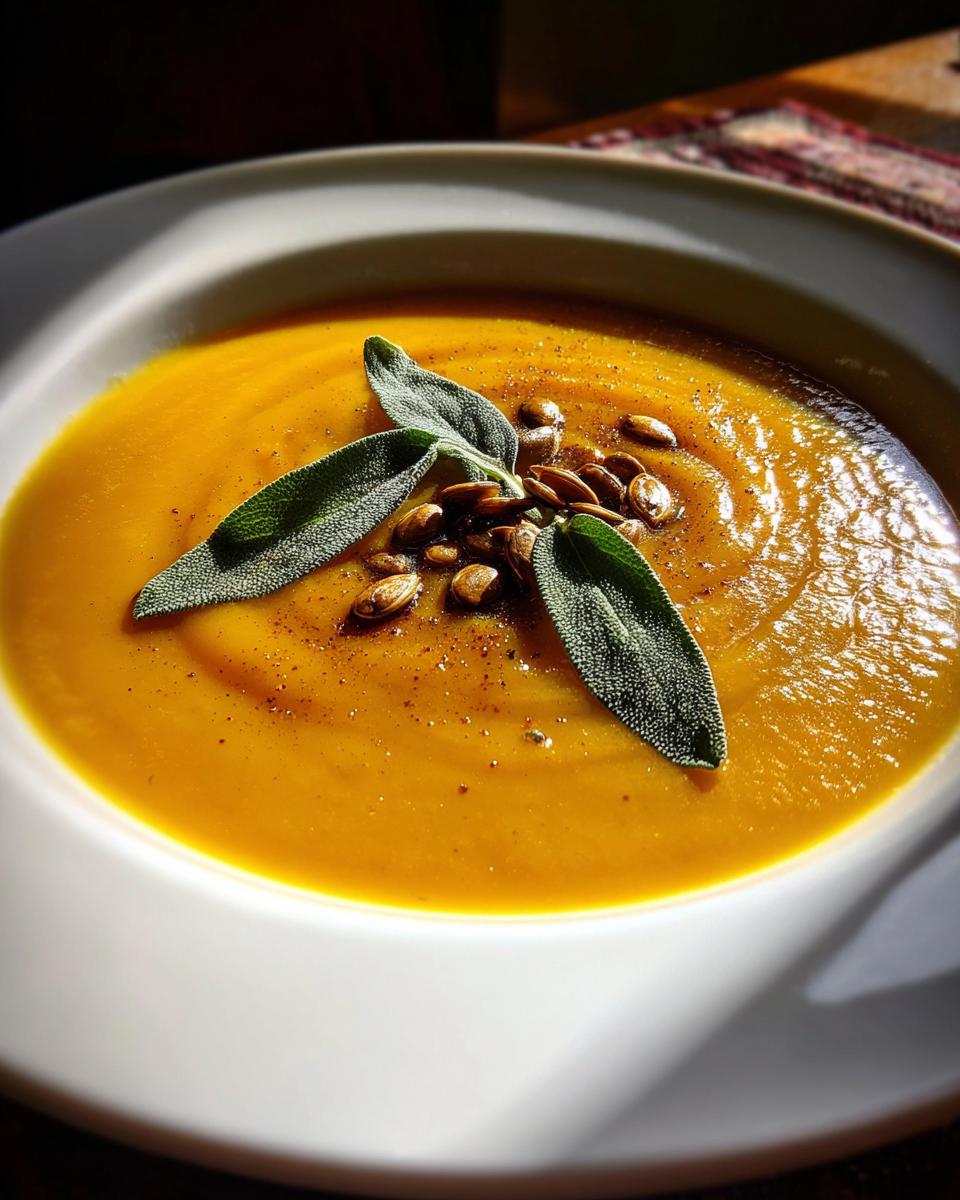 butternut squash and apple soup - detail 2