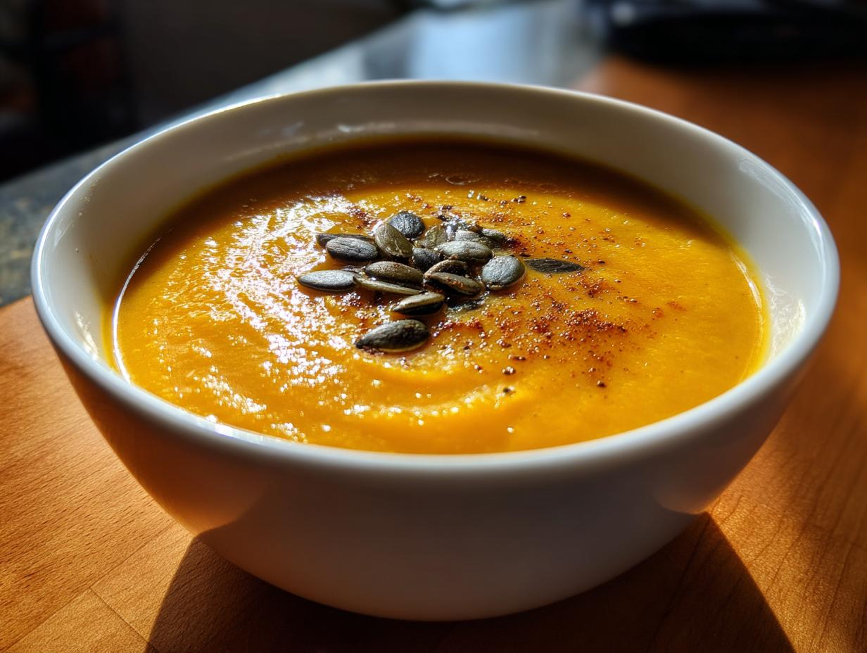 Disgustingly Good Butternut Squash and Apple Soup in 40 Minutes