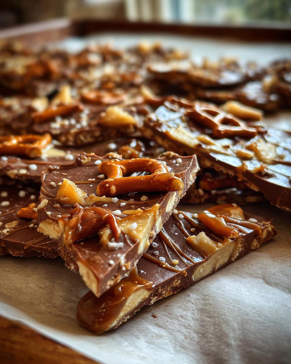 caramel apple bark - detail 1
