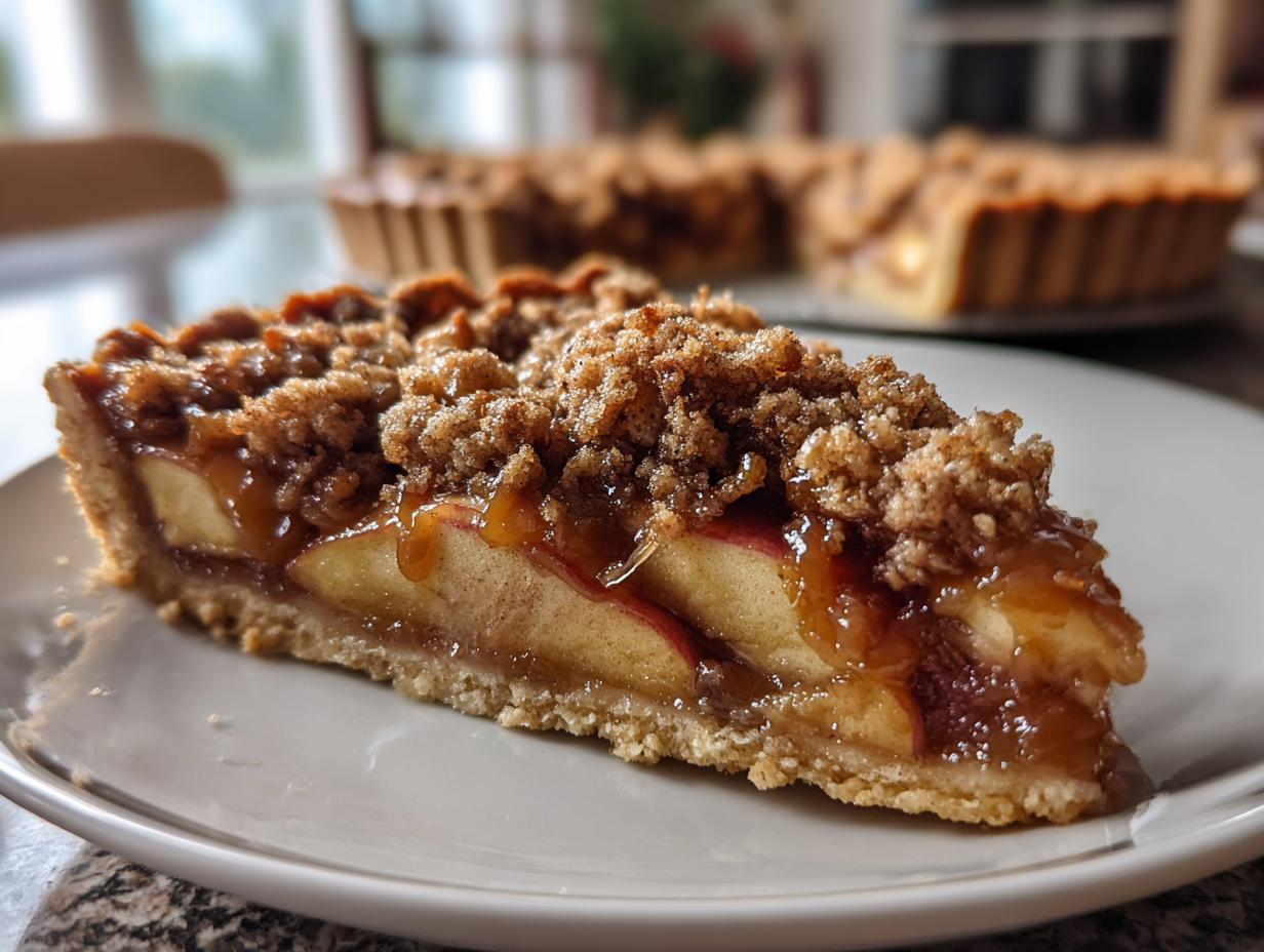 Heavenly Caramel Apple Tart With Cinnamon Streusel: Just 1 Hour