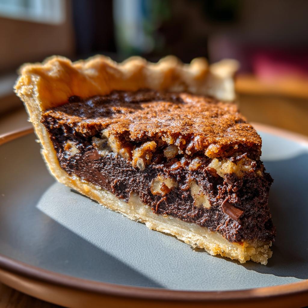 chocolate pecan pie - detail 3