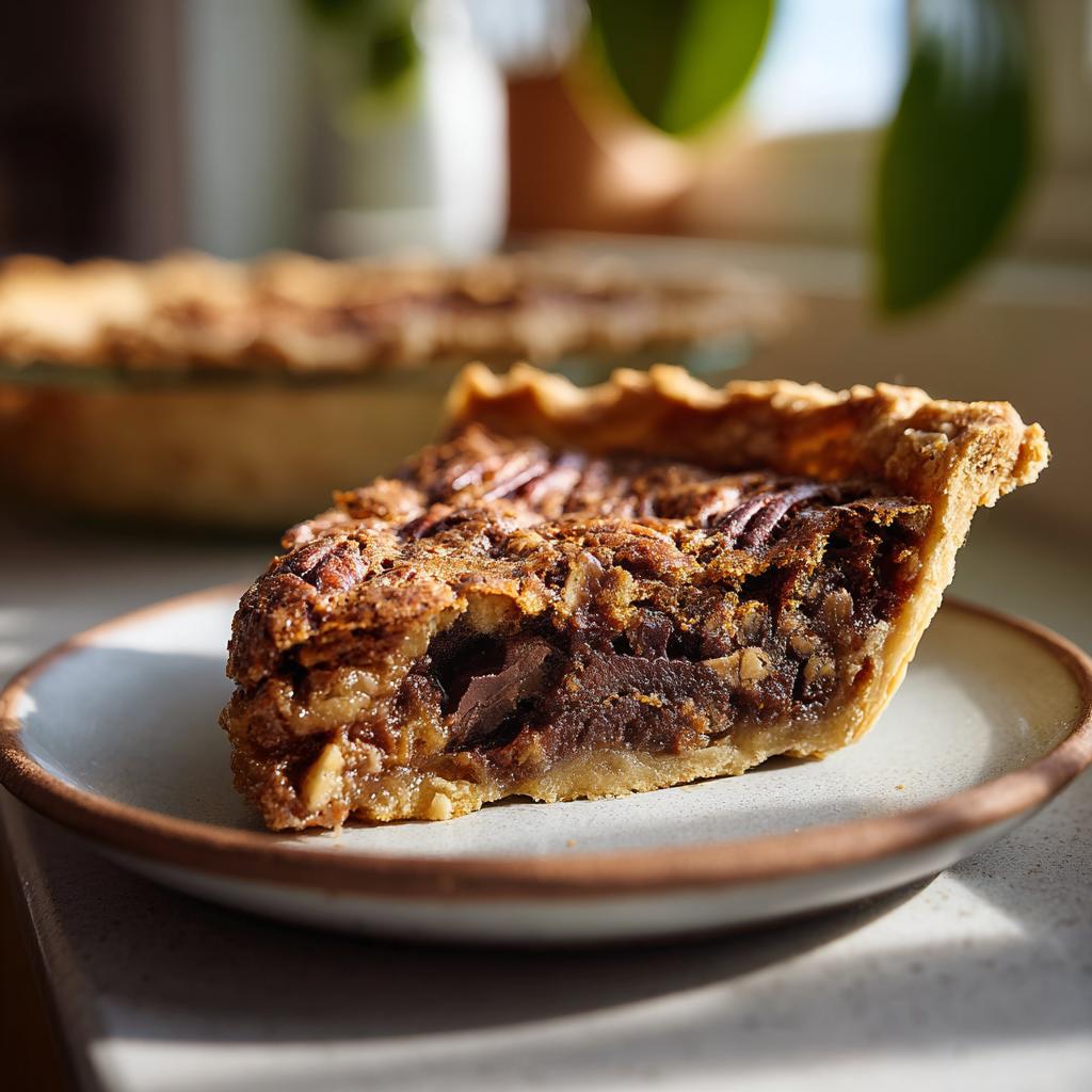 chocolate pecan pie - detail 4