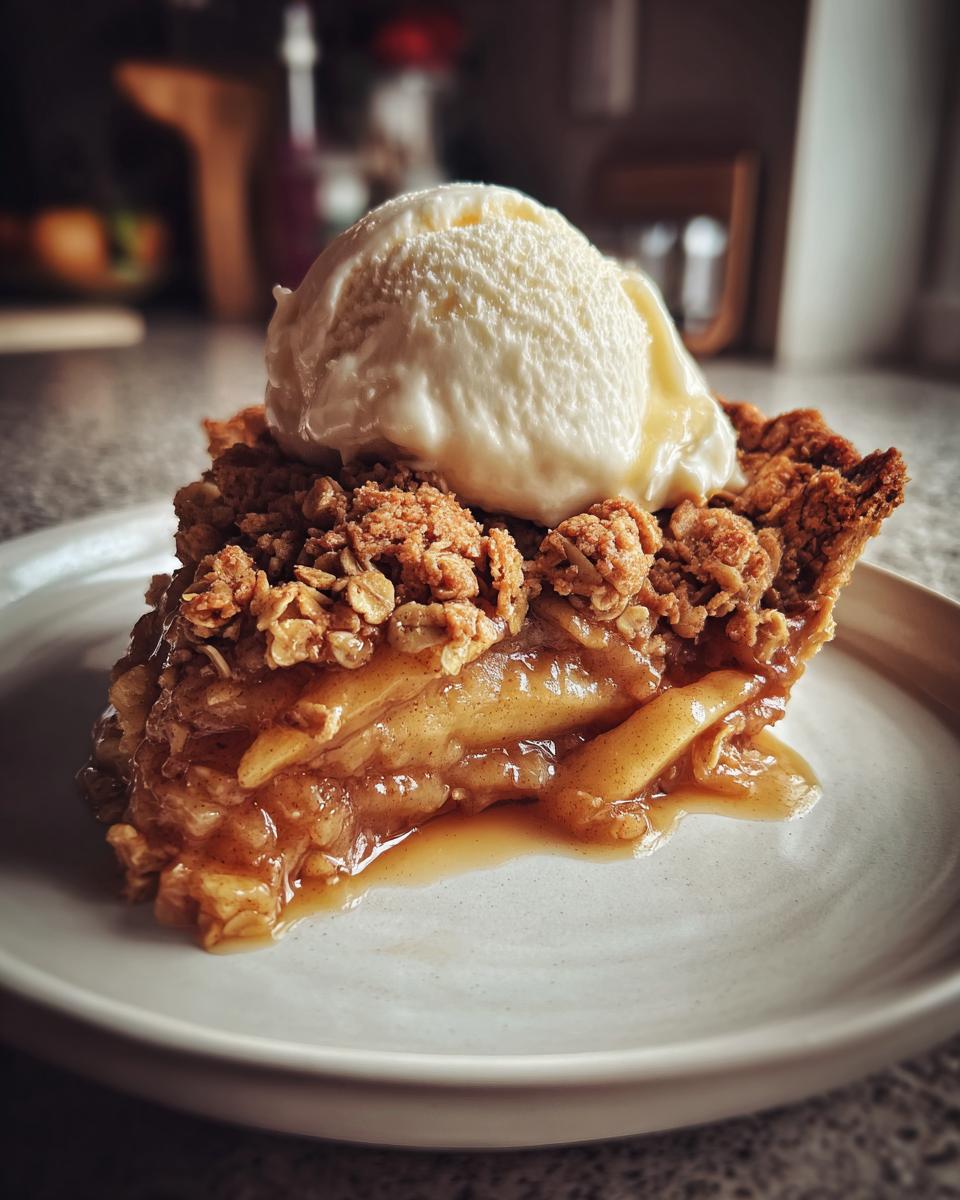 cinnamon apple crisp - detail 2