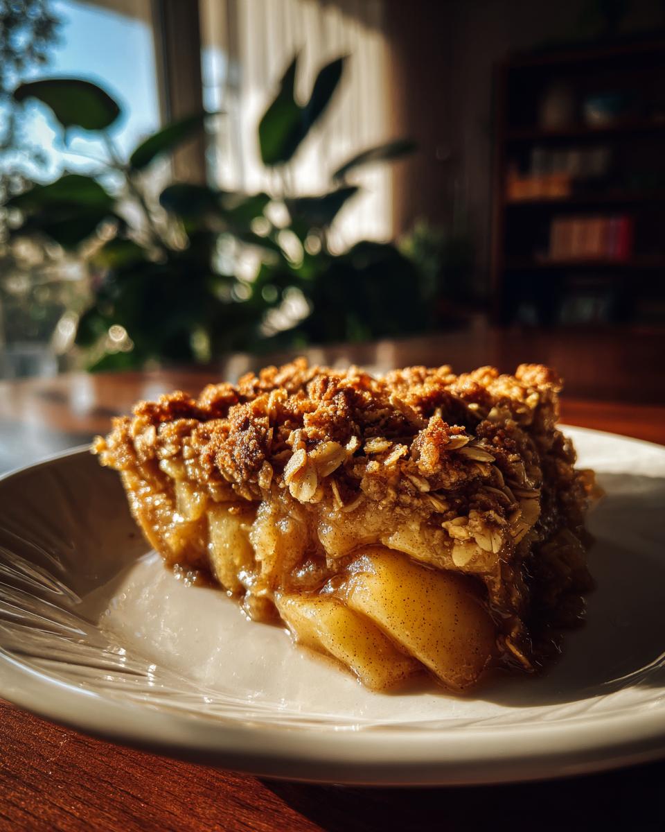 cinnamon apple crisp - detail 3