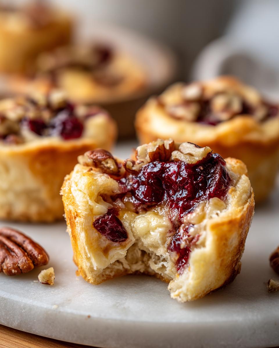 cranberry brie bites - detail 2