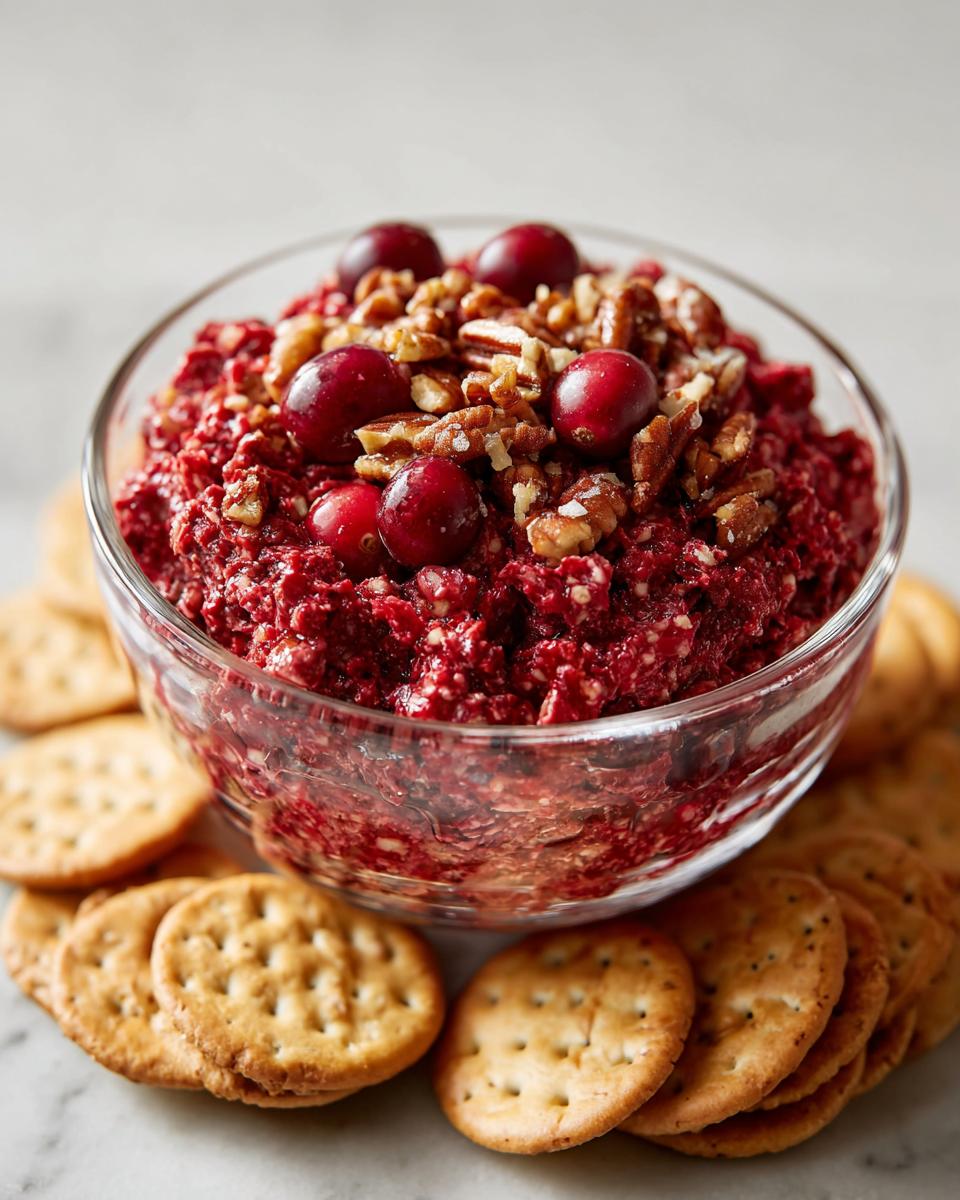 cranberry dip - detail 1