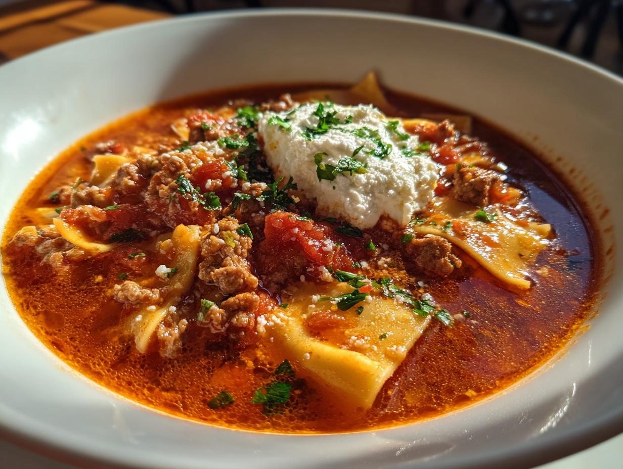 Disgustingly Easy: Lasagna Soup Recipe in Just 45 Min