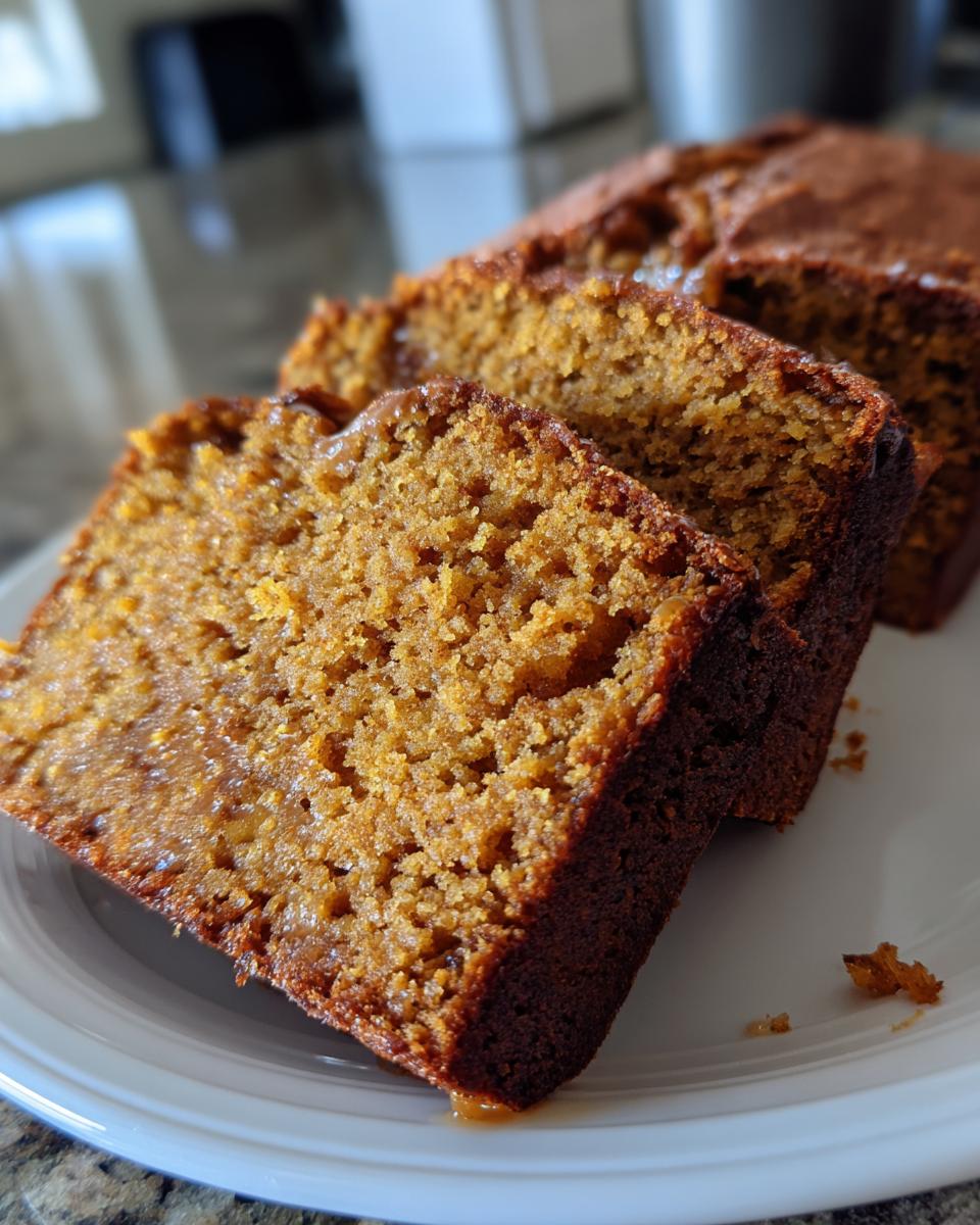 moist pumpkin bread - detail 1