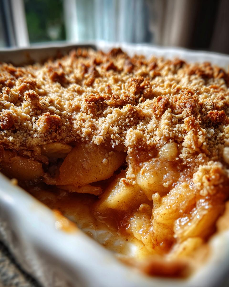 quick apple crumble - detail 2