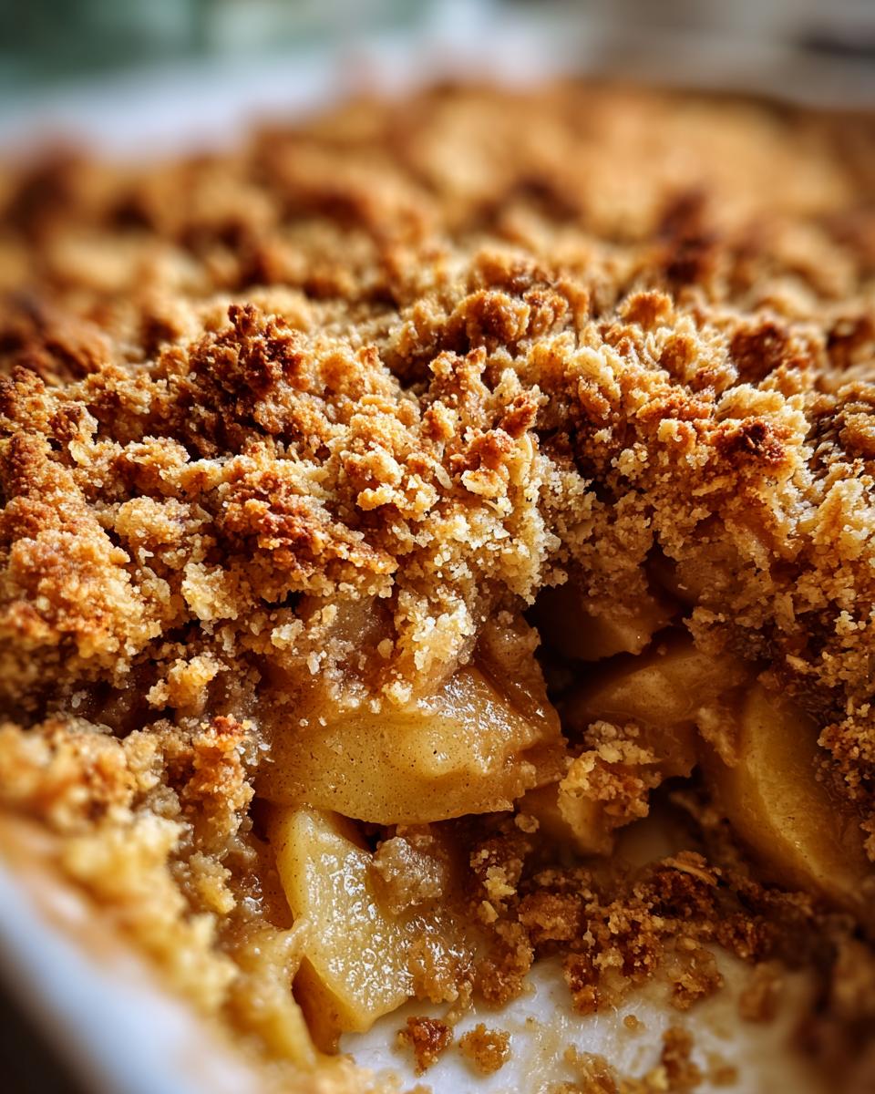 quick apple crumble - detail 3
