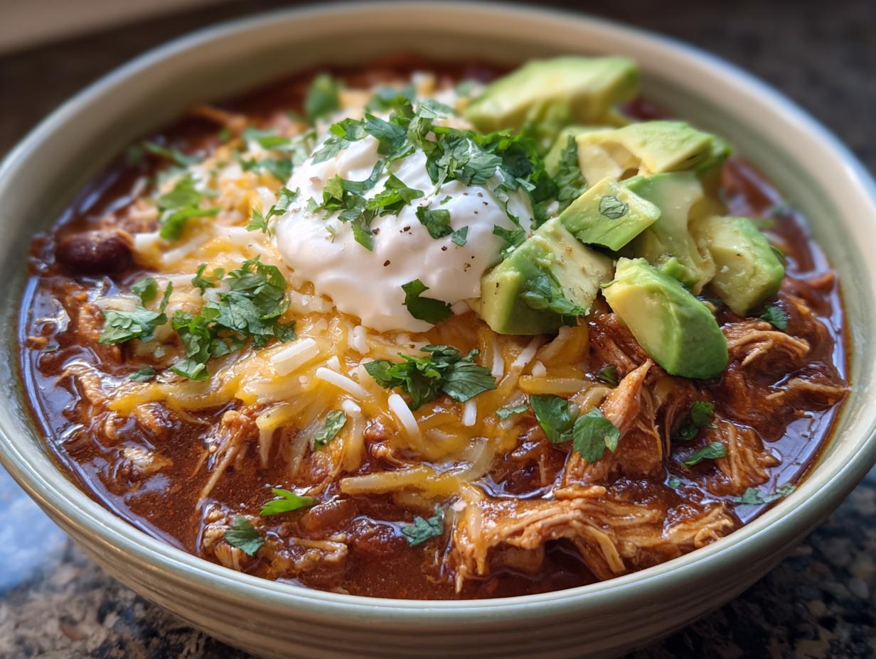 Devour 1 Amazing Slow Cooker Chicken Chili, Guilt-Free