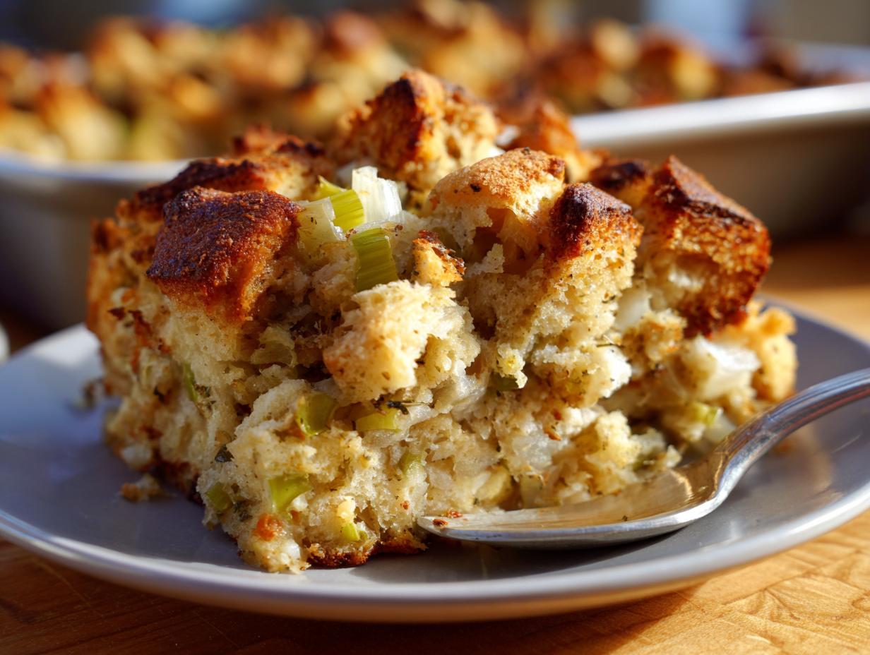 Disgustingly Delicious 7-Ingredient Holiday Stuffing