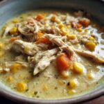 white chicken chili with corn and cream