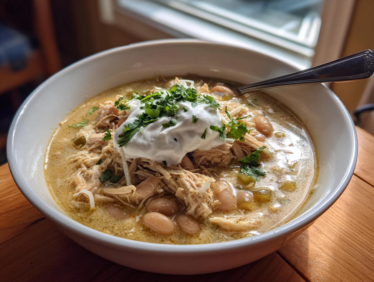 Devastatingly Delicious White Chicken Chili in 30